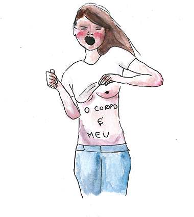 Marcha de las putas/ ilustração: Kelly Cristina Spinelli Marcha de las putas/ ilustração: Kelly Cristina Spinelli