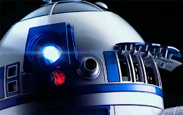 R2D2 DVD projector