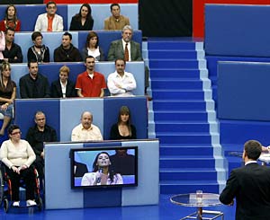 Zapatero, durante el programa