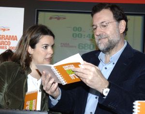 Soraya y Rajoy. Fuente:diariosur.es