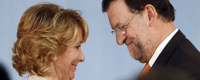 Rajoy y Aguirre. Fuente:elconfidencial.com
