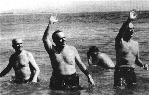 Manuel Fraga en Palomares. Fuente:Flikr.com