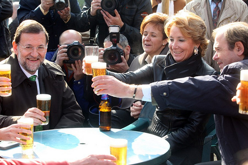 Rajoy, Aguirre Ca&ntilde;as. Flickr Esperanza