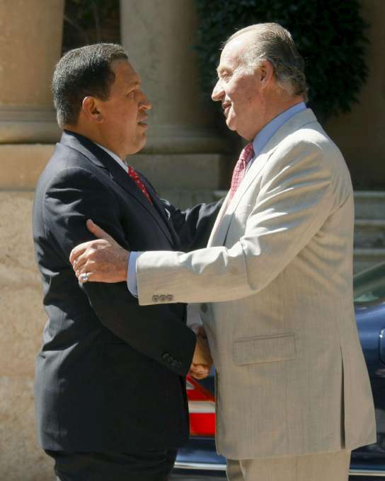 Chávez y el Rey. Fuente:20minutos.es