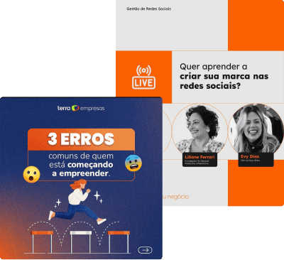 celular mostrando as redes sociais do terra 