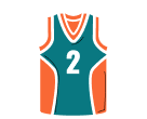 ilustração de uma camiseta de basquete
